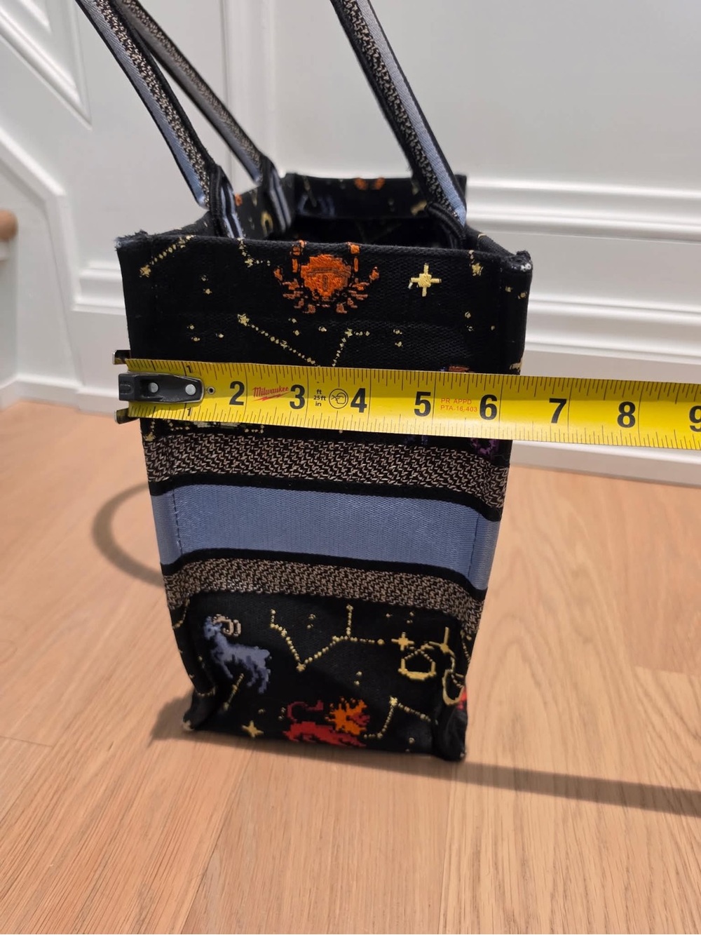 Dior Black Zodiac Embroidered Book Tote - Picture 12 of 12